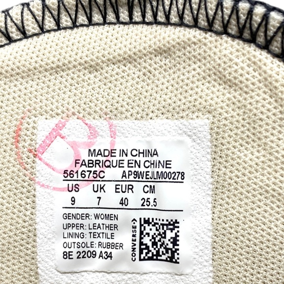 Converse Chuck Lift Platform High Top Leather Black Women Size Sneakers 561675C - Picture 9 of 11